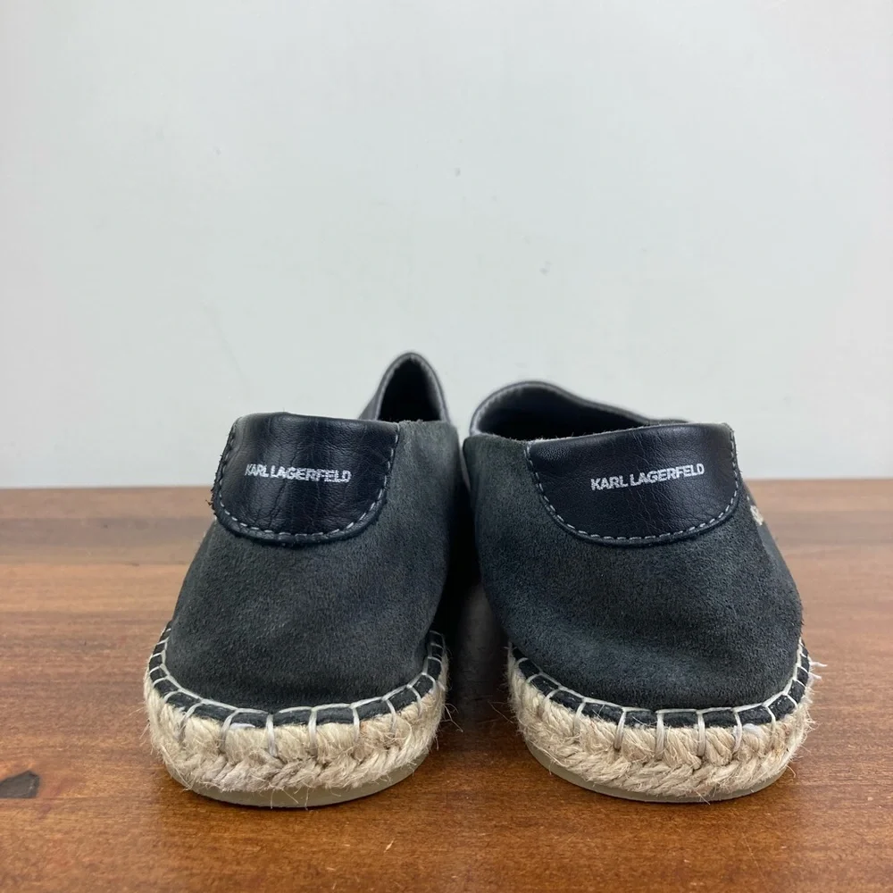 Karl Lagerfeld Espadrilles Casual Loafers Gray Comfort Shoes Women’s Size 11.5.